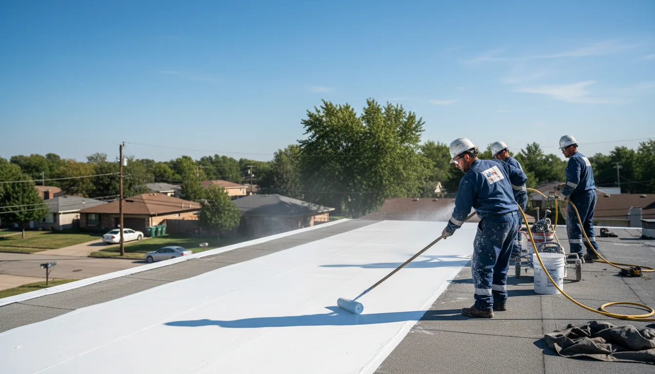 Commercial roof coating in Claysburg, PA near me